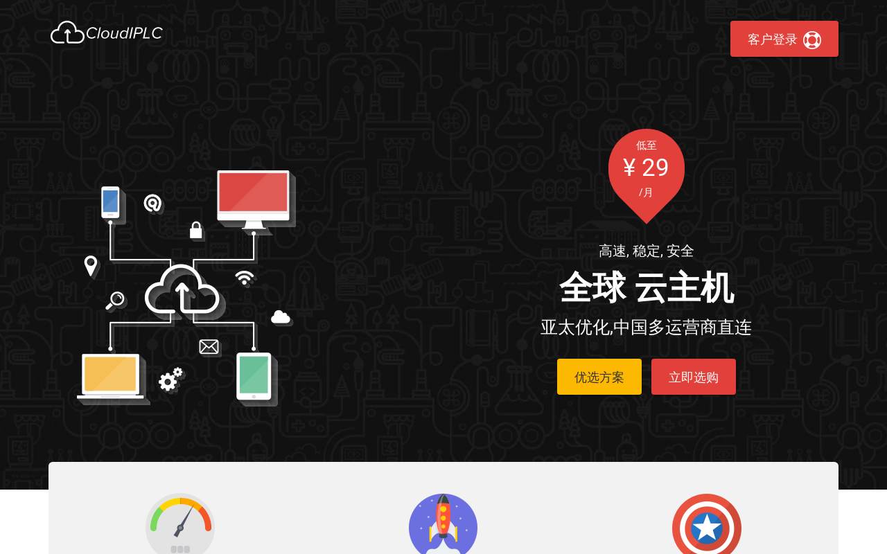 CloudIPLC 官网截图